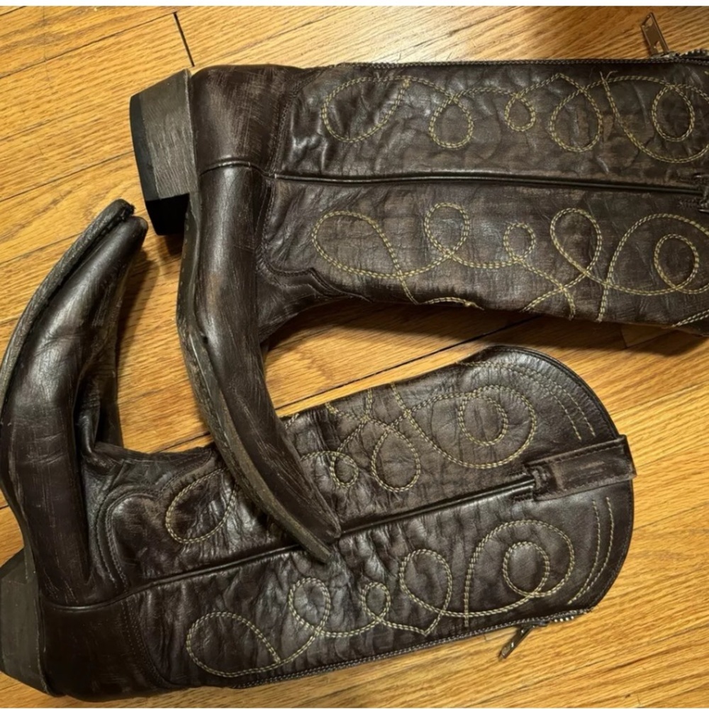 Stetson Vintage Leather Western Boots